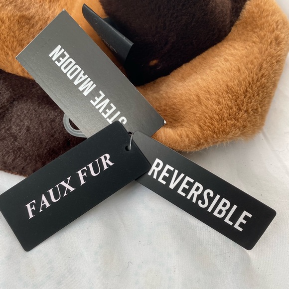 NWT Steve Madden faux fur bucket hat - Picture 4 of 7